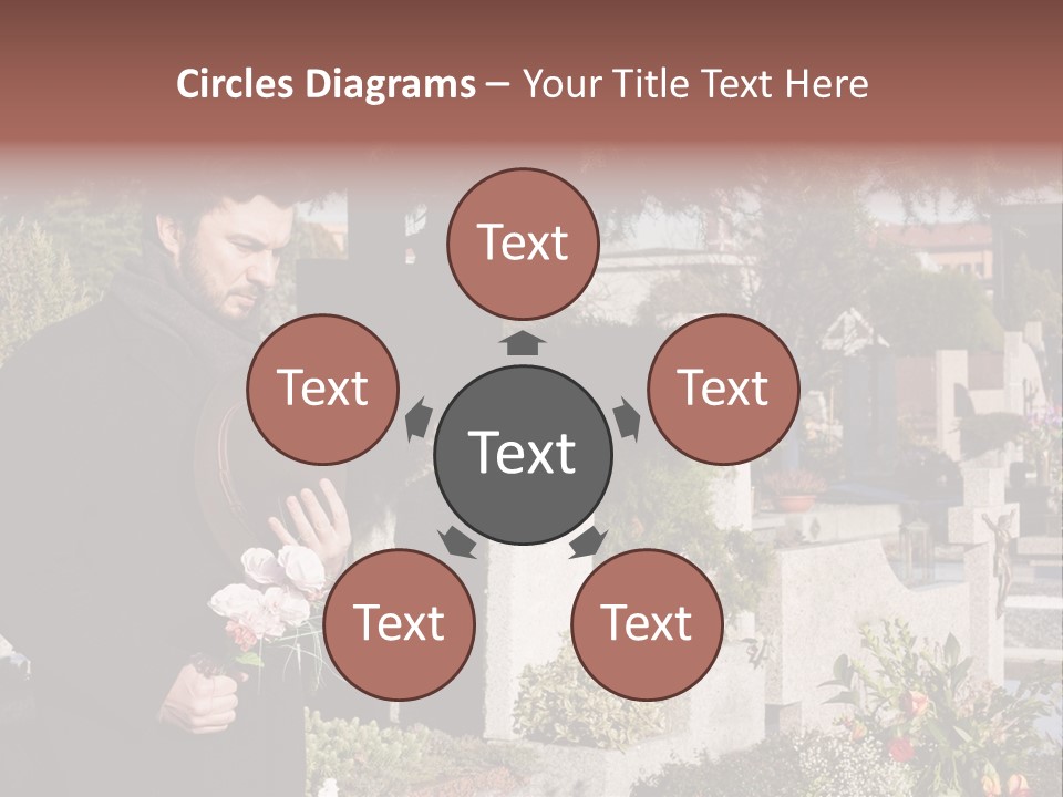 Cemetery Passed Vault PowerPoint Template