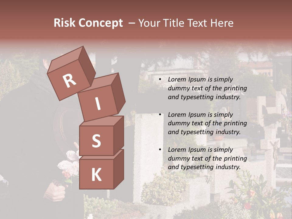 Cemetery Passed Vault PowerPoint Template