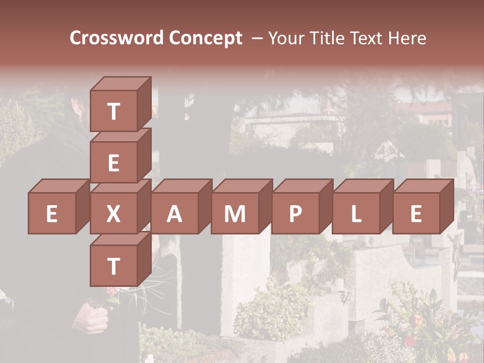 Cemetery Passed Vault PowerPoint Template