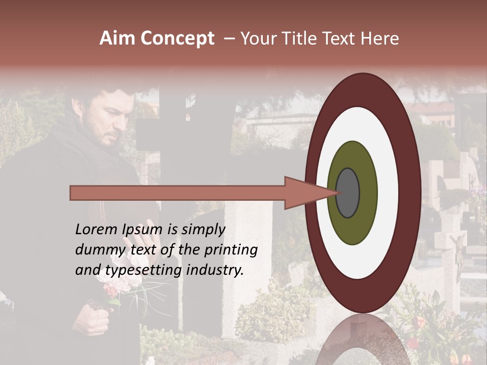 Cemetery Passed Vault PowerPoint Template