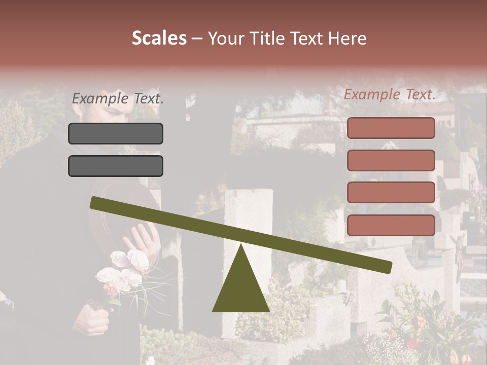 Cemetery Passed Vault PowerPoint Template