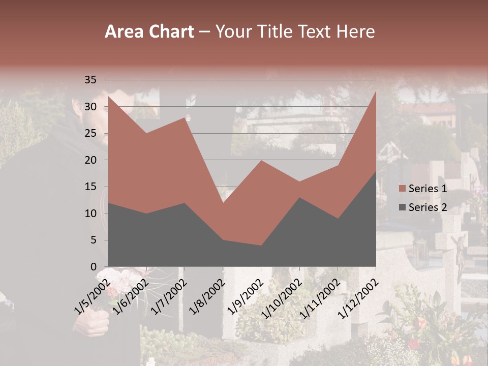Cemetery Passed Vault PowerPoint Template