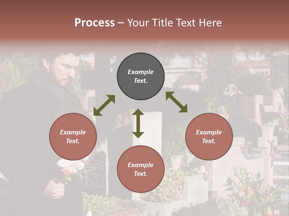 Cemetery Passed Vault PowerPoint Template