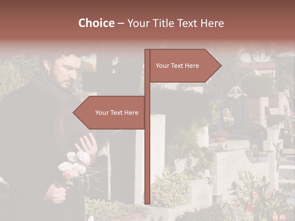 Cemetery Passed Vault PowerPoint Template