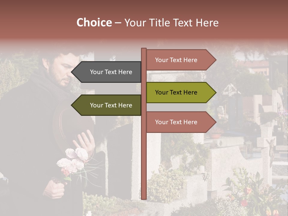 Cemetery Passed Vault PowerPoint Template