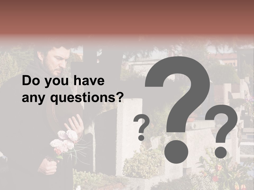 Cemetery Passed Vault PowerPoint Template