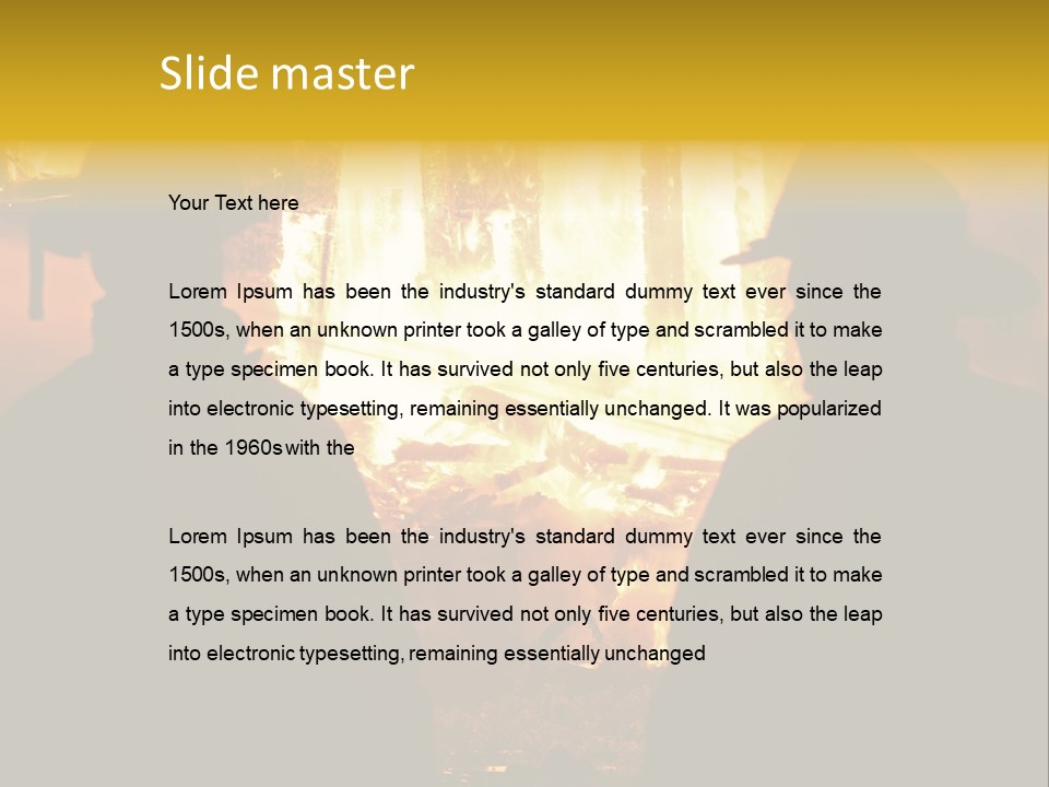 Gradient Symbol White PowerPoint Template