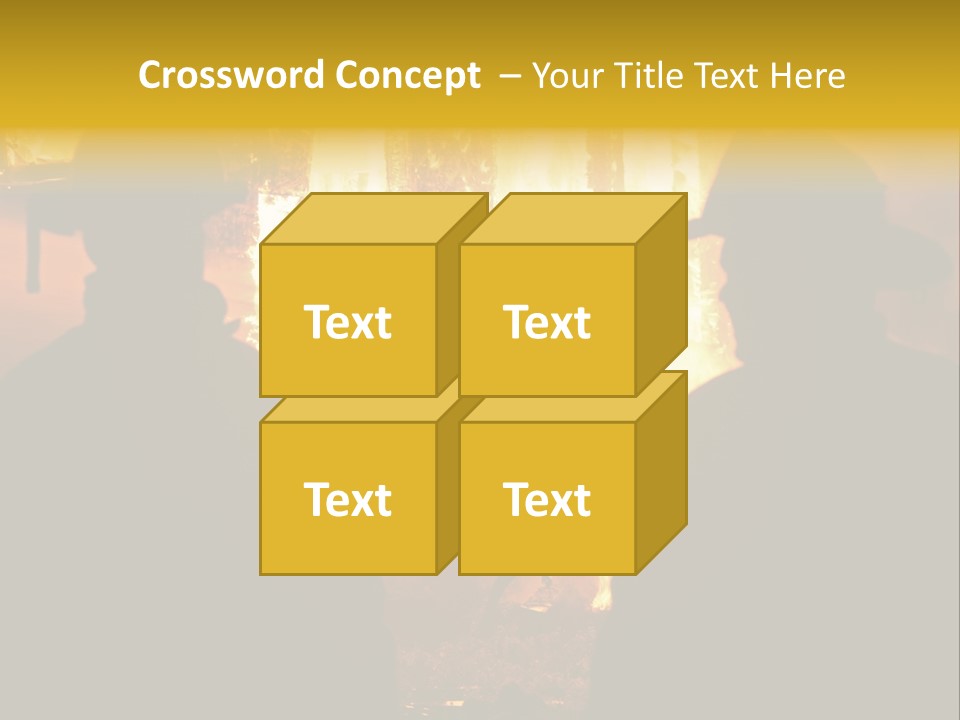 Gradient Symbol White PowerPoint Template