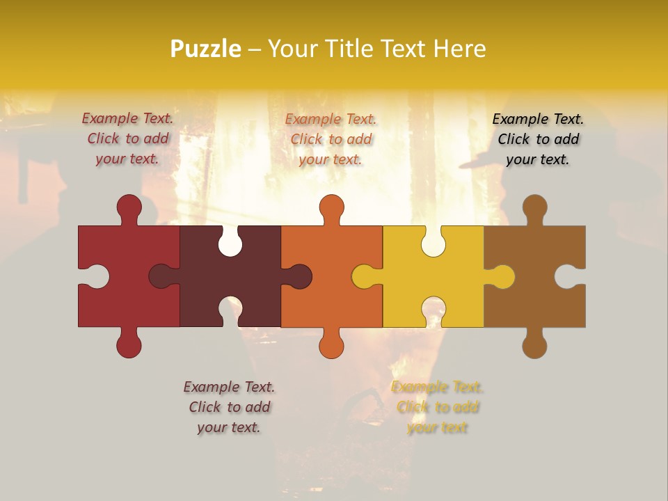 Gradient Symbol White PowerPoint Template