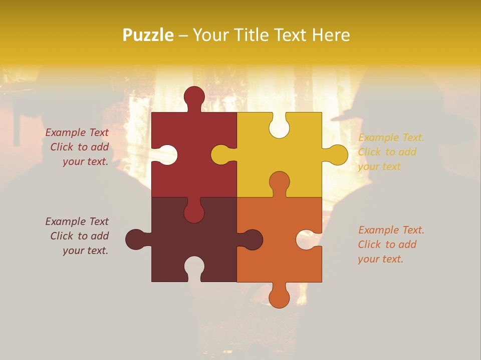 Gradient Symbol White PowerPoint Template