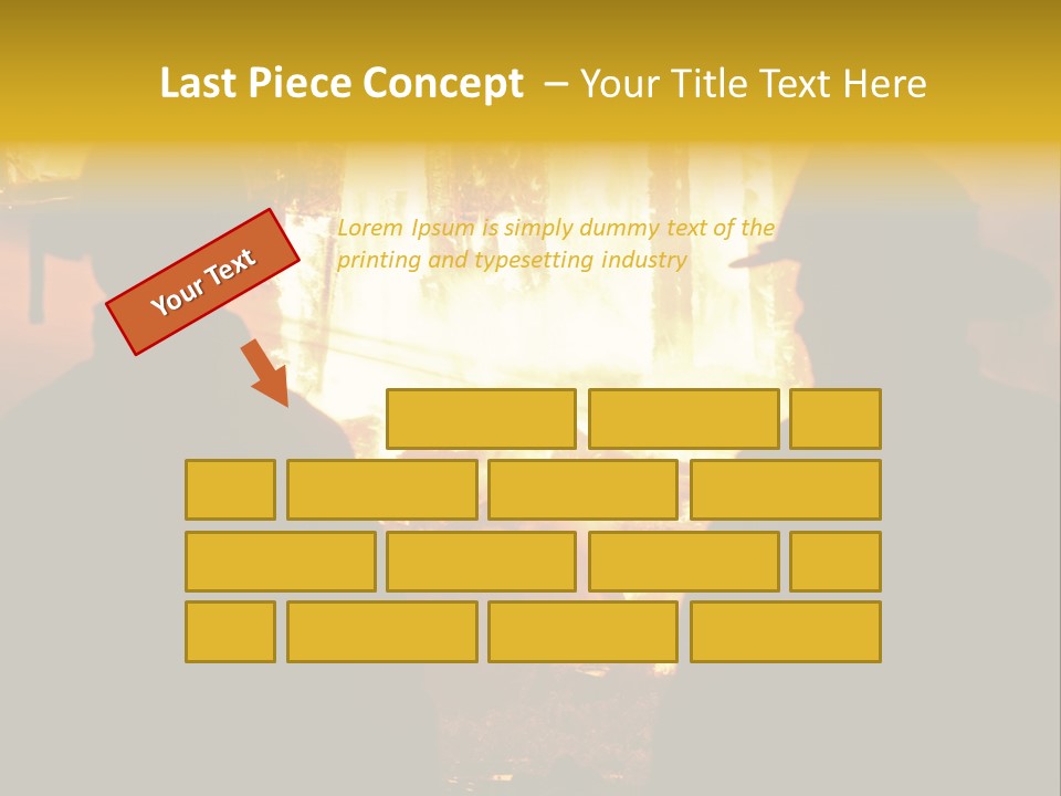 Gradient Symbol White PowerPoint Template