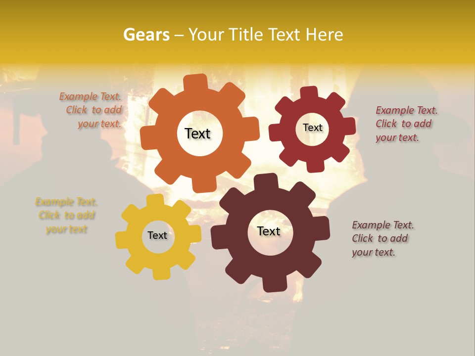 Gradient Symbol White PowerPoint Template