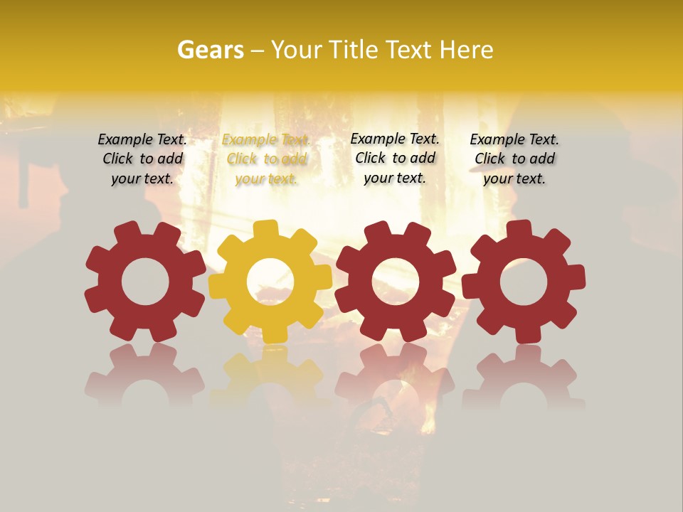 Gradient Symbol White PowerPoint Template