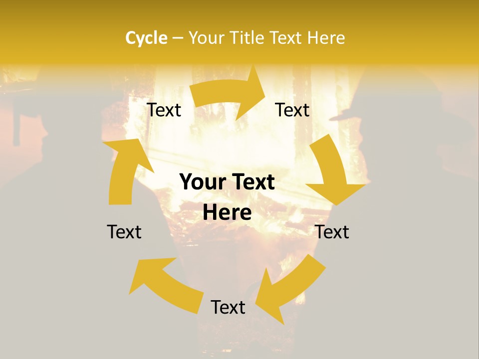 Gradient Symbol White PowerPoint Template
