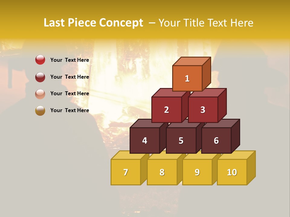 Gradient Symbol White PowerPoint Template