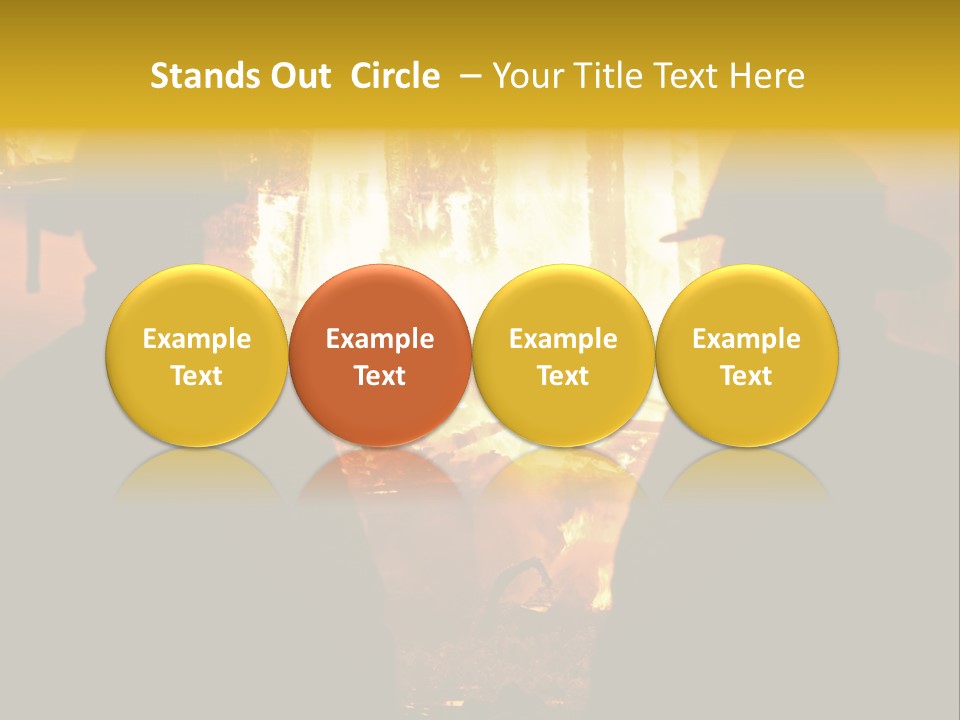 Gradient Symbol White PowerPoint Template