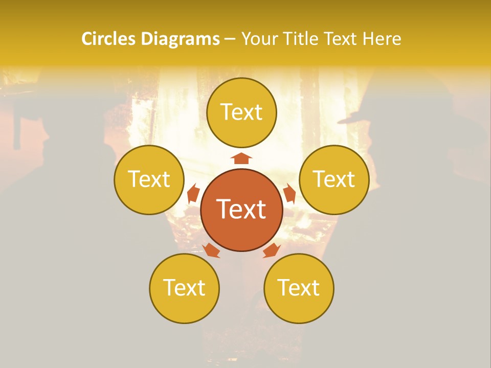 Gradient Symbol White PowerPoint Template