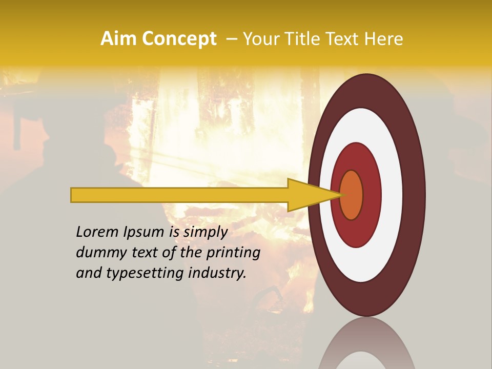 Gradient Symbol White PowerPoint Template