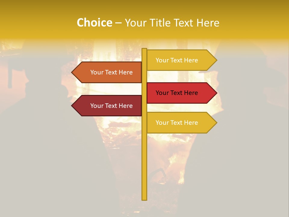 Gradient Symbol White PowerPoint Template