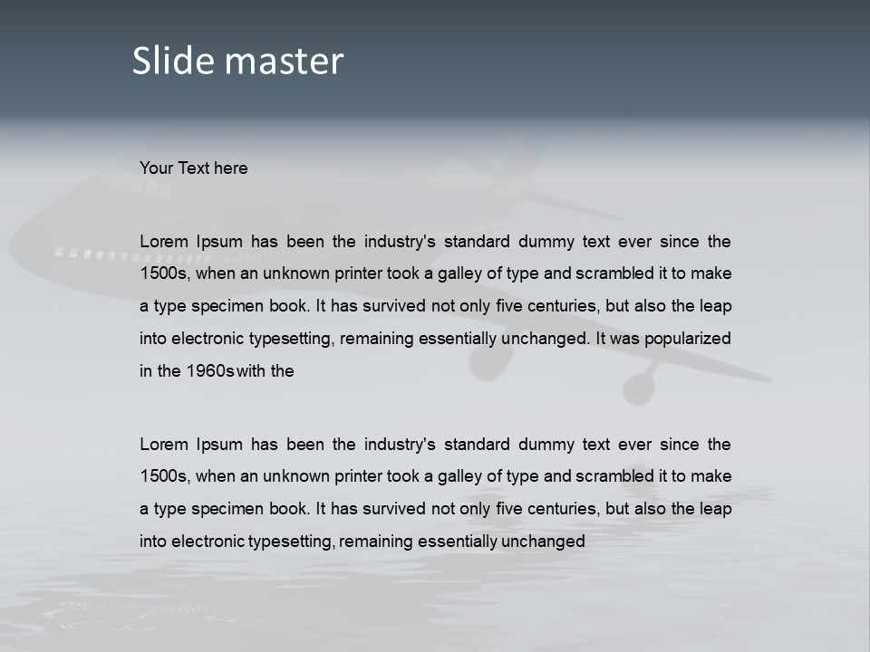 Chaos Survival Flying PowerPoint Template