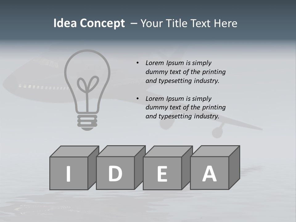 Chaos Survival Flying PowerPoint Template