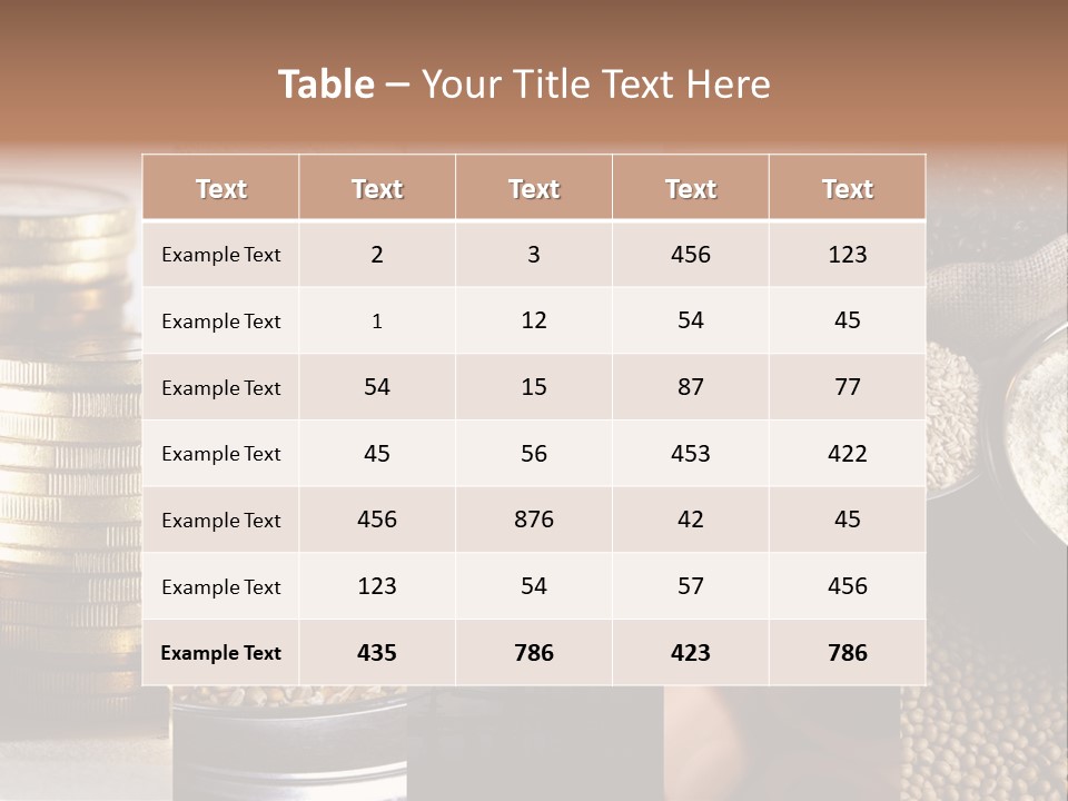 Food Meal Grains PowerPoint Template
