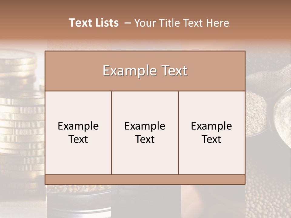 Food Meal Grains PowerPoint Template