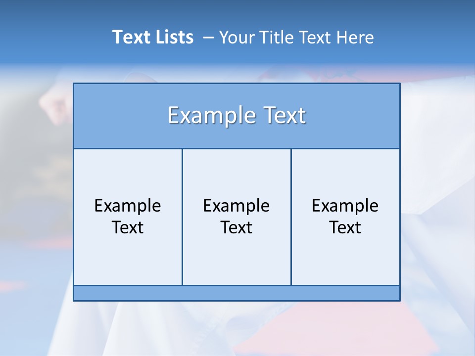 A Person In A Karate Stance With A Red Belt PowerPoint Template