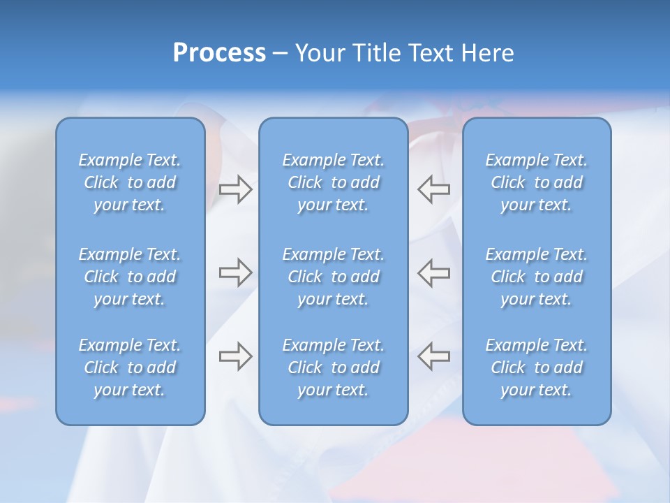 A Person In A Karate Stance With A Red Belt PowerPoint Template
