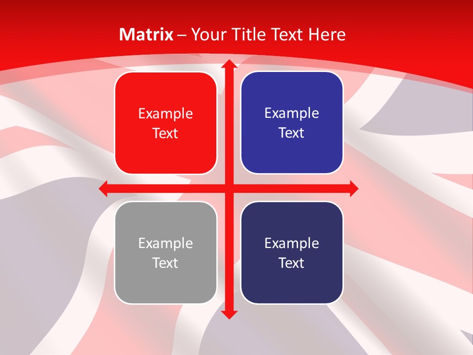 A British Flag With The Name Of The Country PowerPoint Template