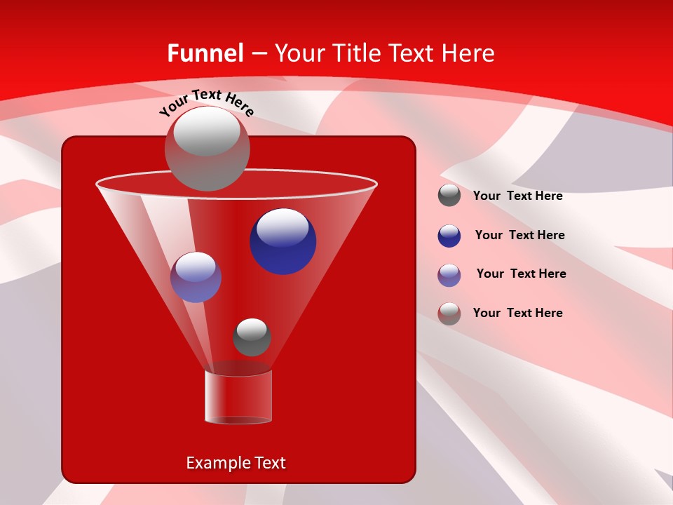 A British Flag With The Name Of The Country PowerPoint Template