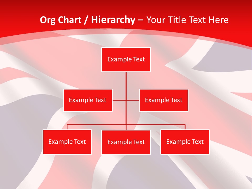 A British Flag With The Name Of The Country PowerPoint Template