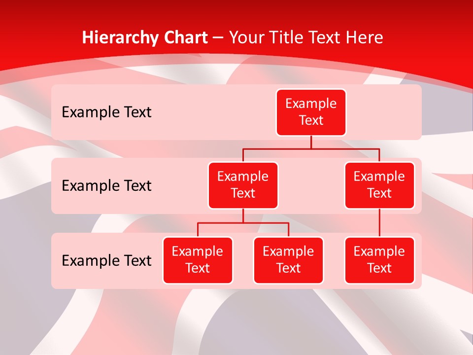 A British Flag With The Name Of The Country PowerPoint Template