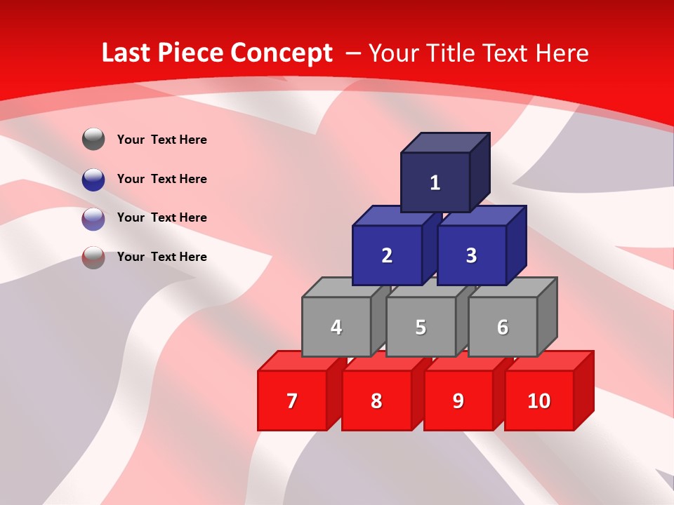 A British Flag With The Name Of The Country PowerPoint Template