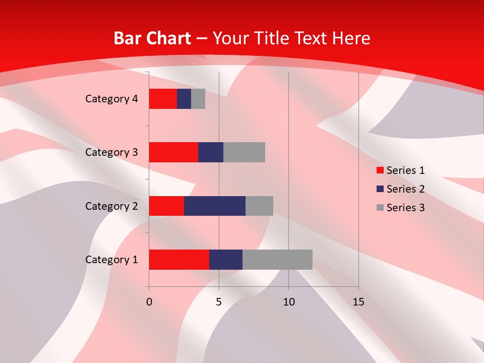 A British Flag With The Name Of The Country PowerPoint Template