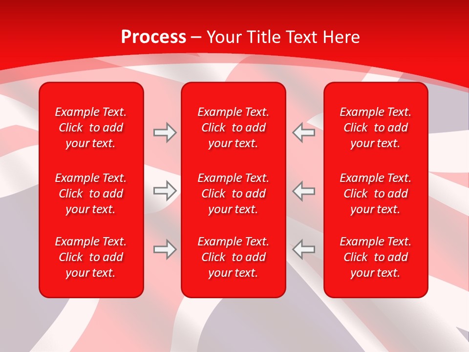 A British Flag With The Name Of The Country PowerPoint Template