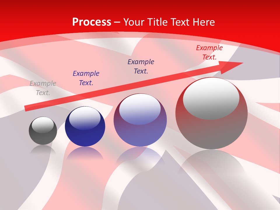 A British Flag With The Name Of The Country PowerPoint Template