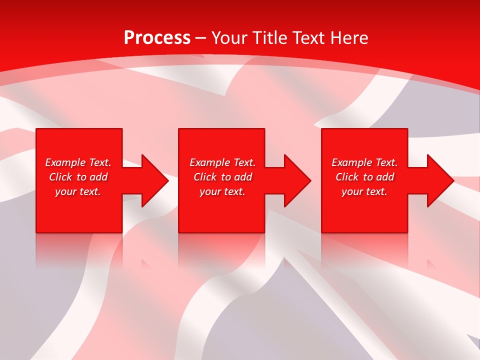 A British Flag With The Name Of The Country PowerPoint Template