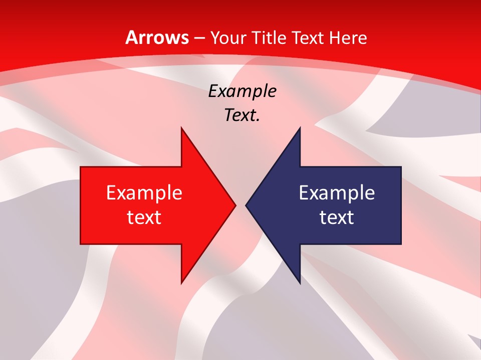A British Flag With The Name Of The Country PowerPoint Template