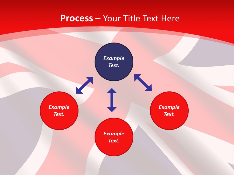 A British Flag With The Name Of The Country PowerPoint Template