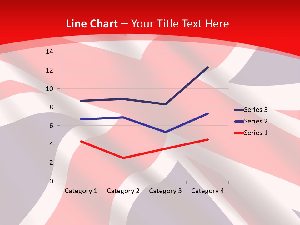 A British Flag With The Name Of The Country PowerPoint Template