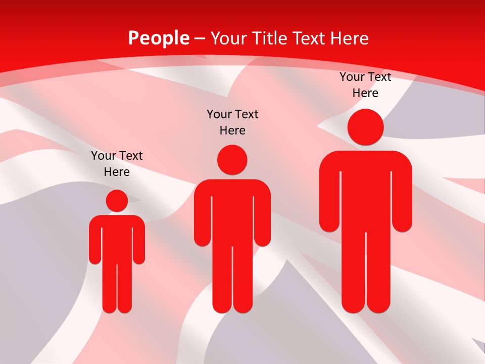 A British Flag With The Name Of The Country PowerPoint Template