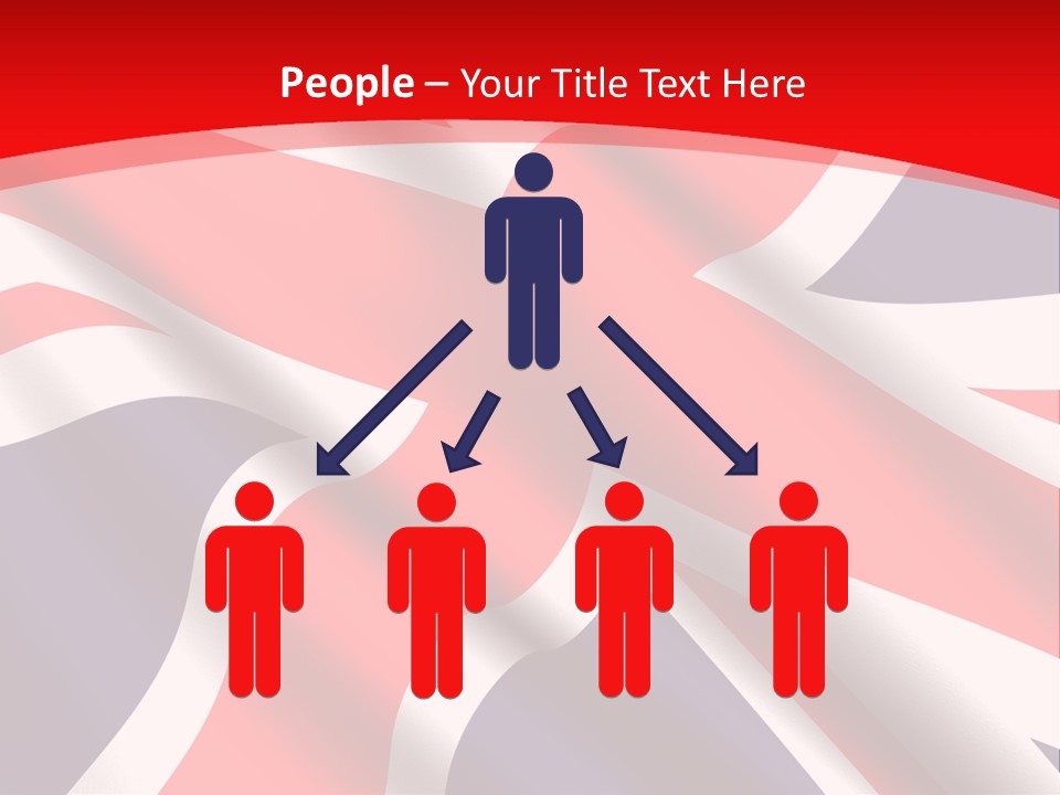A British Flag With The Name Of The Country PowerPoint Template