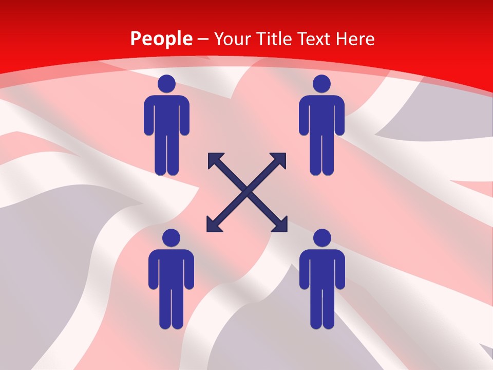 A British Flag With The Name Of The Country PowerPoint Template
