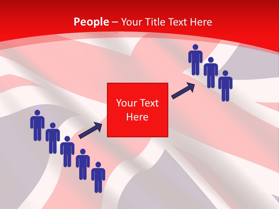A British Flag With The Name Of The Country PowerPoint Template