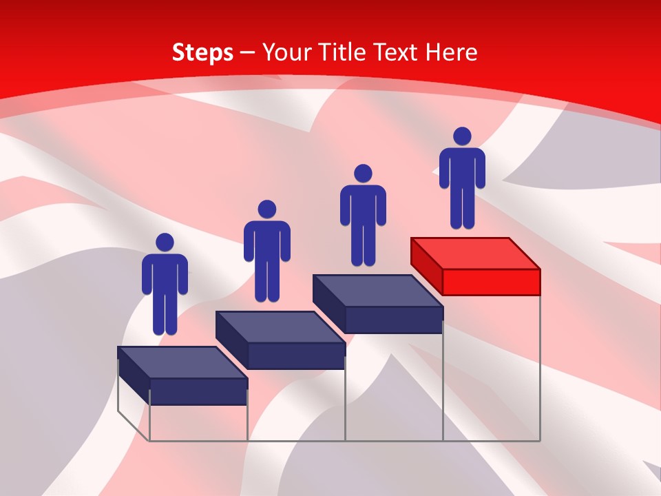 A British Flag With The Name Of The Country PowerPoint Template