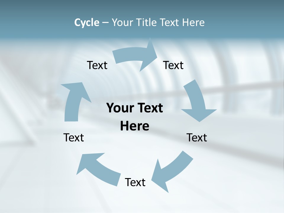 Construction Blue Metal PowerPoint Template