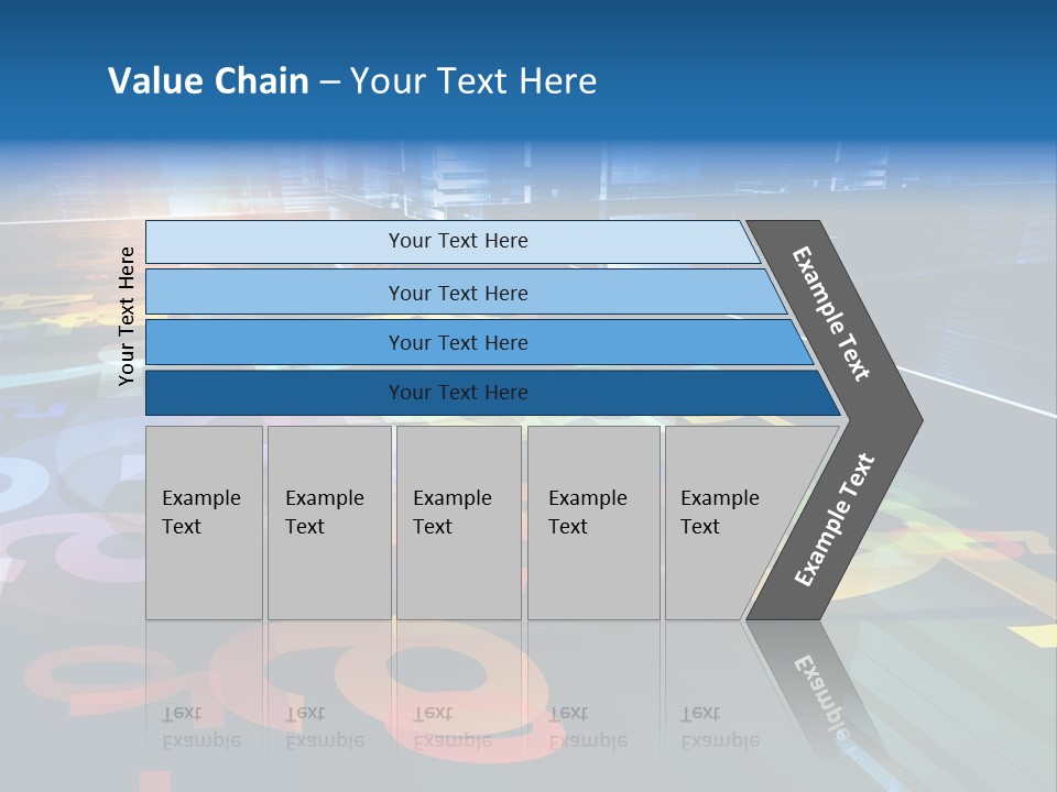 Backdrop Orange Flow PowerPoint Template