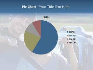 Outside Car  PowerPoint Template