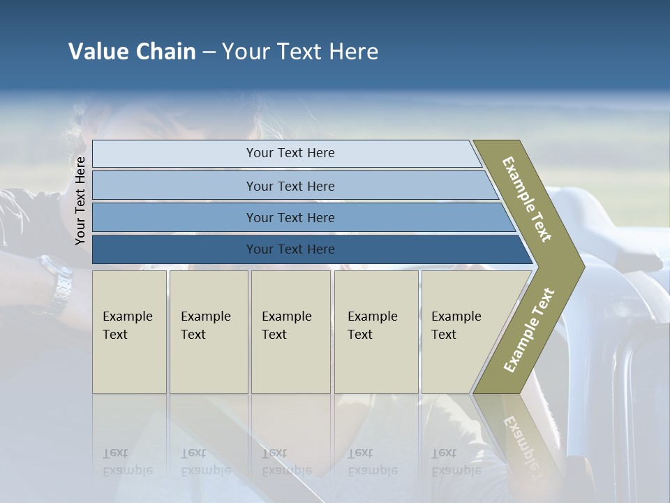 Outside Car  PowerPoint Template